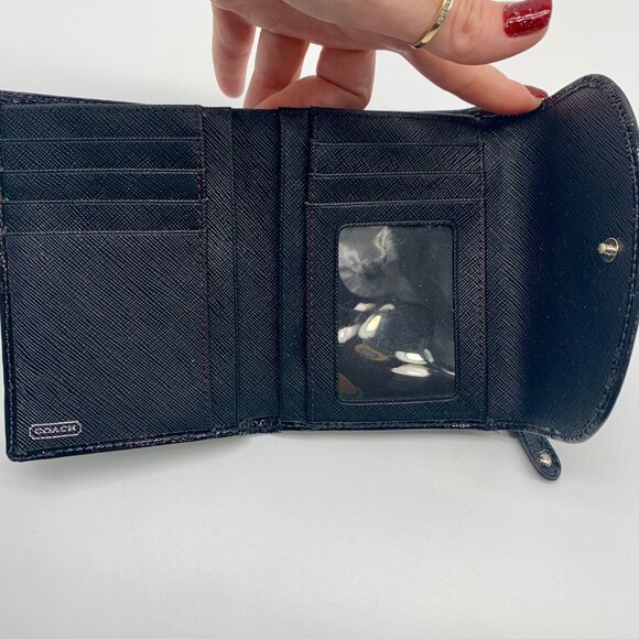 Coach Black & Gray Signature Sateen Madison Tote & Matching Wallet 20483 - Picture 13 of 13